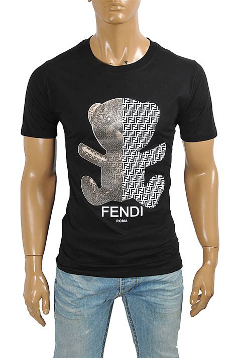 fendi teddy bear xxl|Fendi blue t shirts.